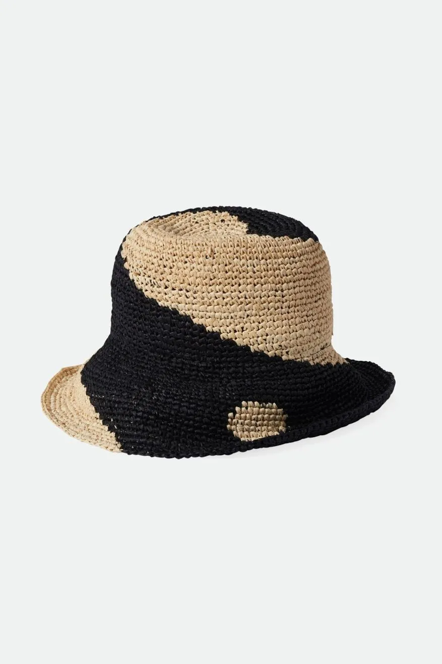 Redding Straw Bucket Hat - Whitecap/Black