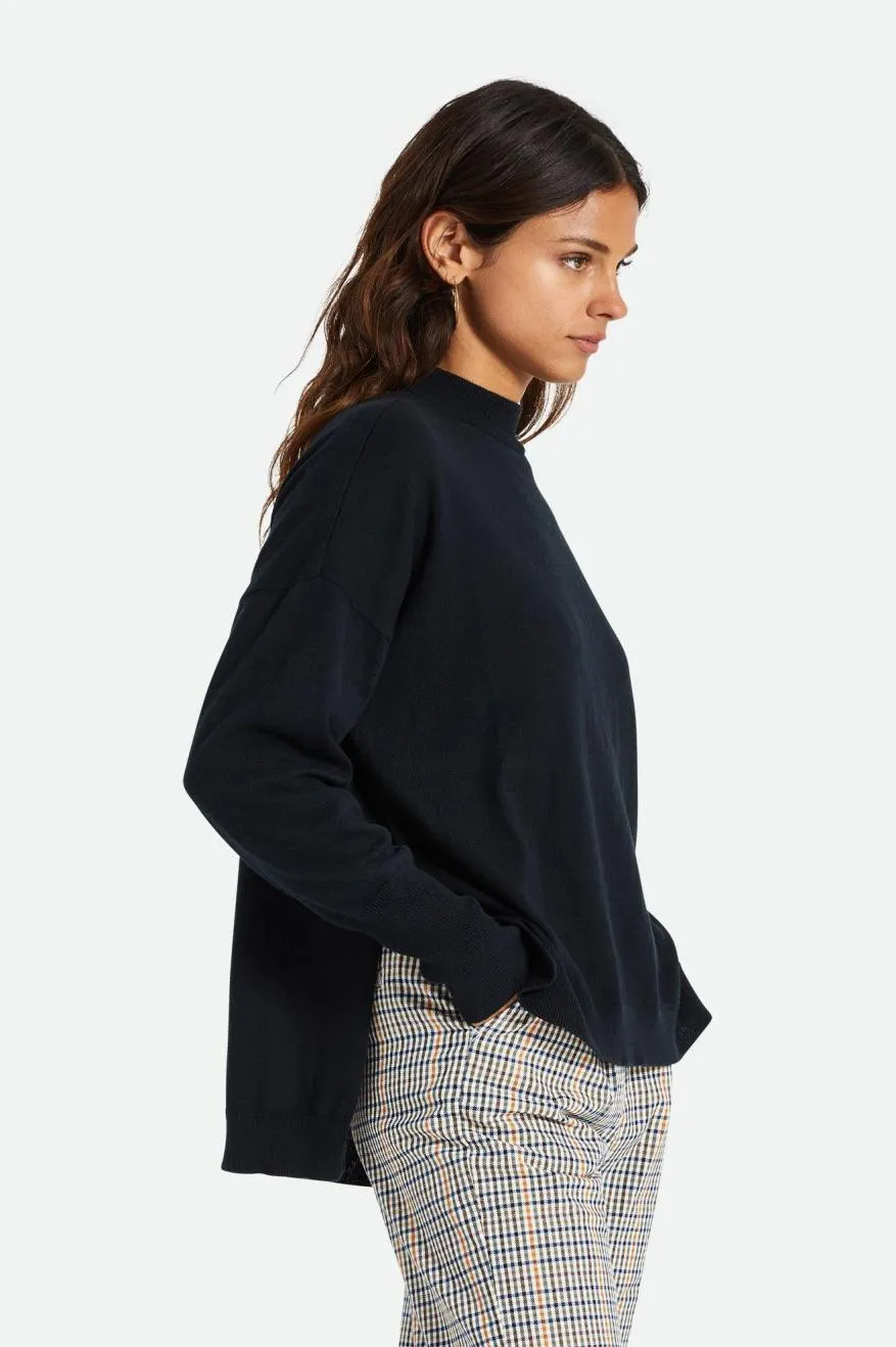 Reserve Women's Oversized Cashmere Sweater - Black