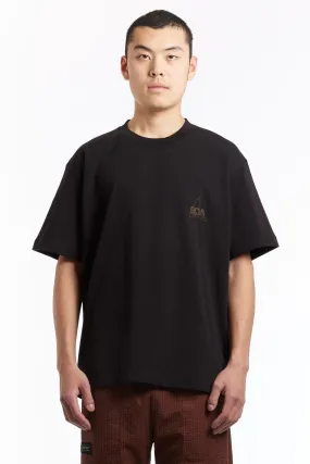 ROA - BLACK SHORTLEEVE GRAPHIC T-SHIRT