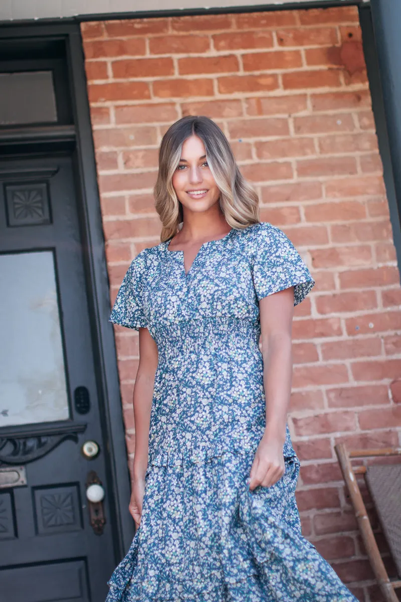 Ruya Blue Midi Dress