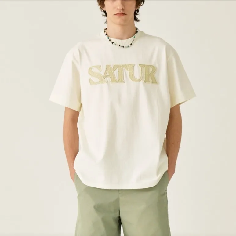 SATUR  |Crew Neck Unisex Street Style U-Neck Plain Cotton