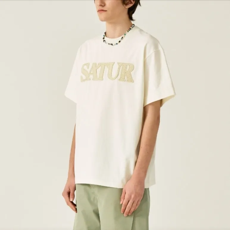 SATUR  |Crew Neck Unisex Street Style U-Neck Plain Cotton