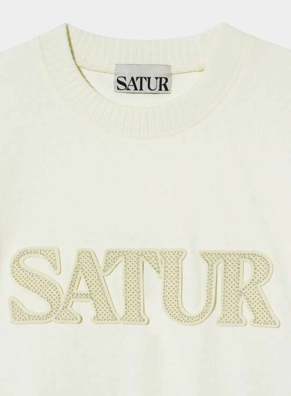 SATUR  |Crew Neck Unisex Street Style U-Neck Plain Cotton