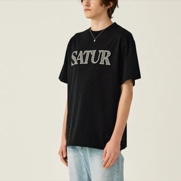 SATUR  |Crew Neck Unisex Street Style U-Neck Plain Cotton