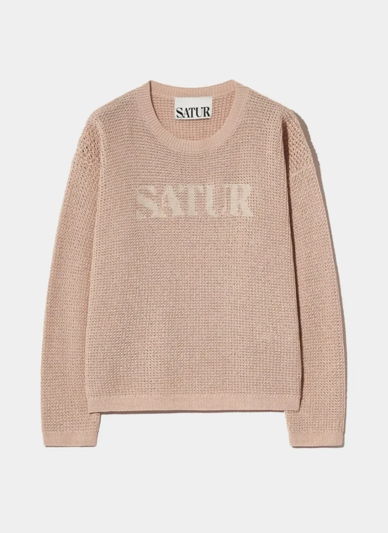 SATUR  |Unisex Street Style Logo Sweaters