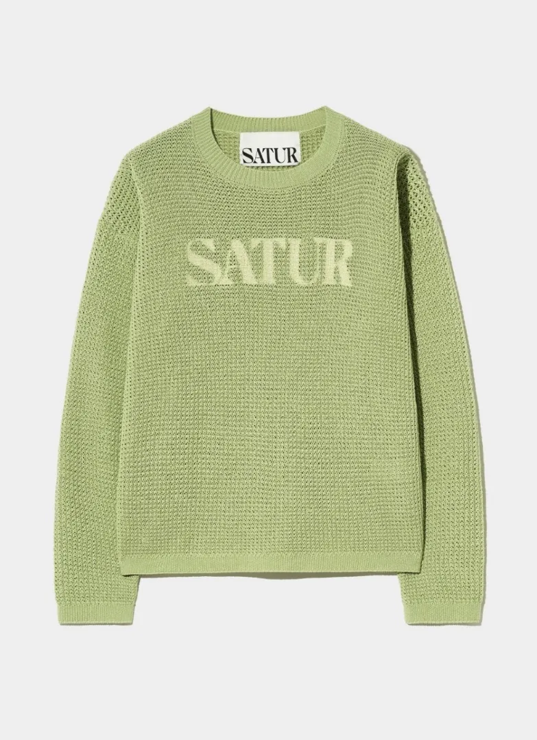 SATUR  |Unisex Street Style Logo Sweaters