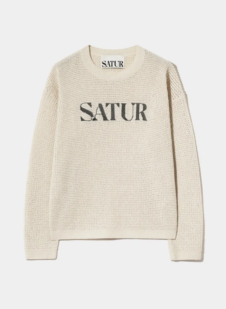 SATUR  |Unisex Street Style Logo Sweaters