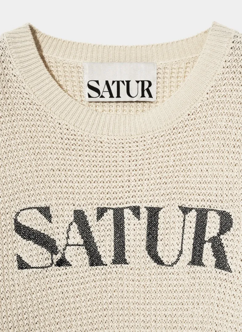 SATUR  |Unisex Street Style Logo Sweaters