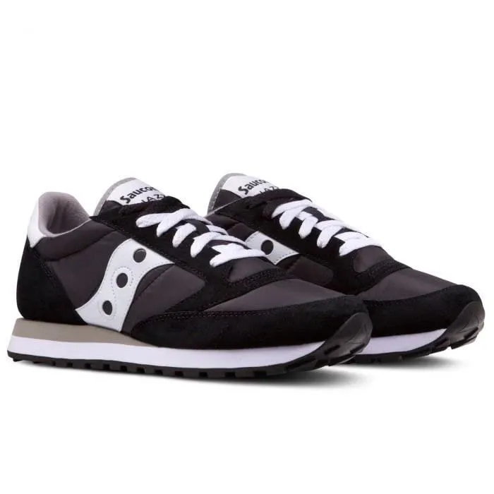 Saucony Men's Jazz Original Sneaker, Black/White, 3.5