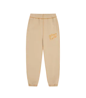 SCRIPT LOGO SWEATPANTS - TAN