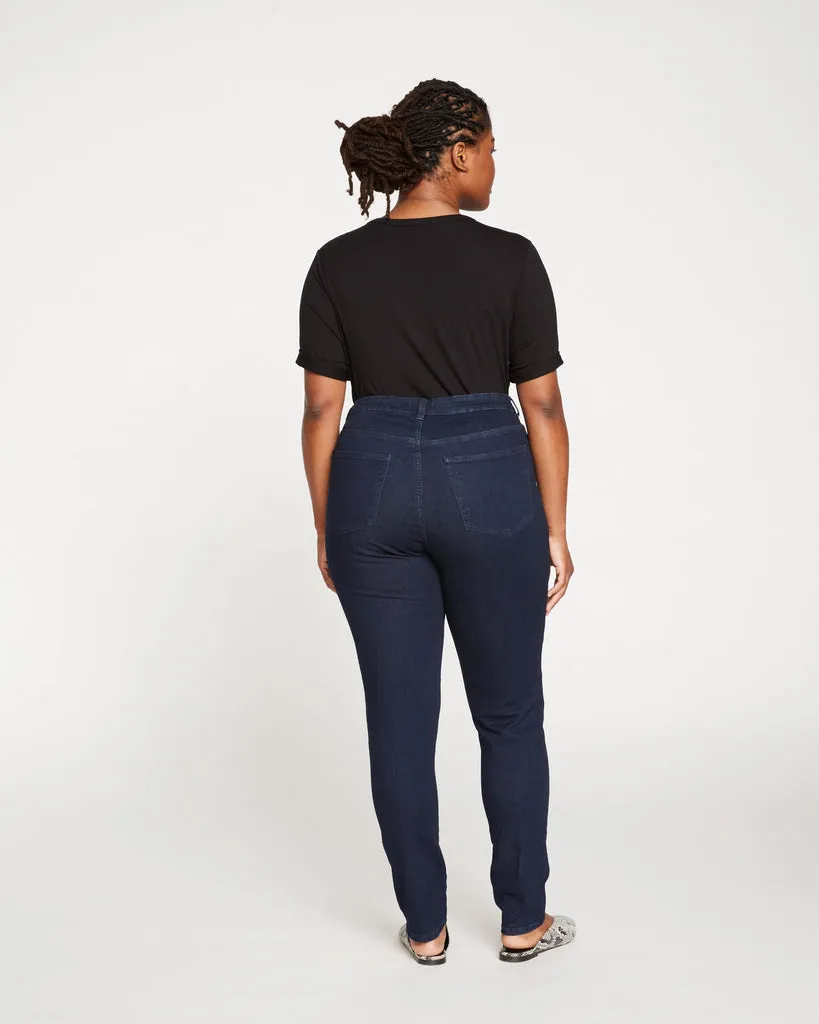 Seine High Rise Skinny Jeans 32 Inch - Dark Indigo