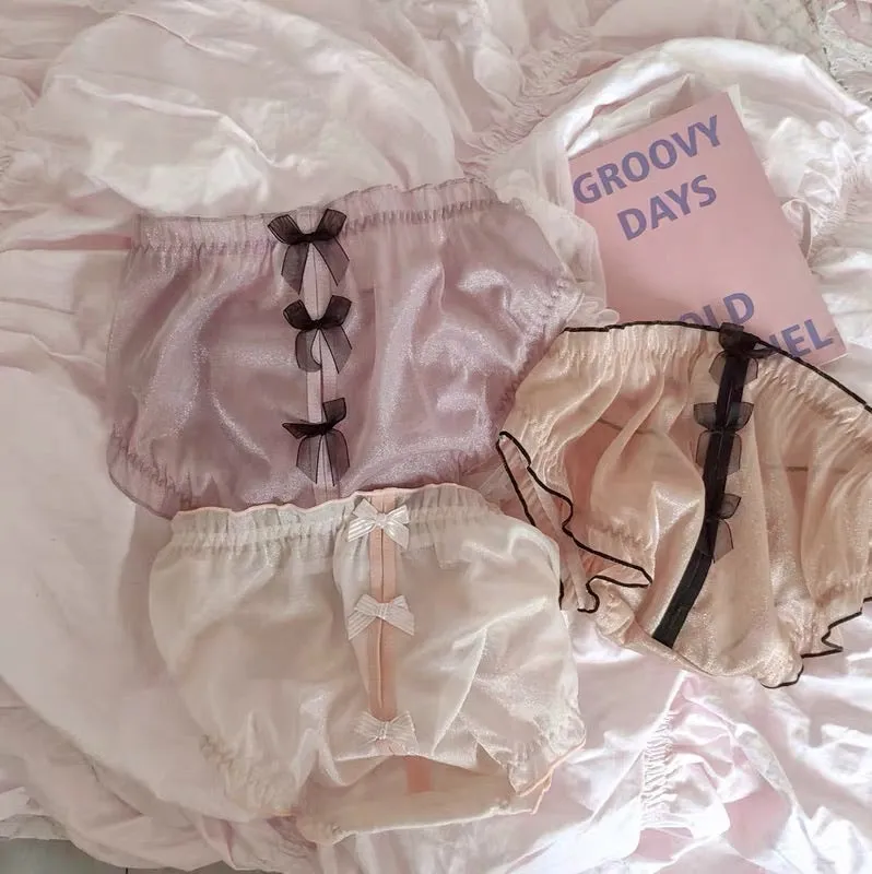 Shinning bowknot panties