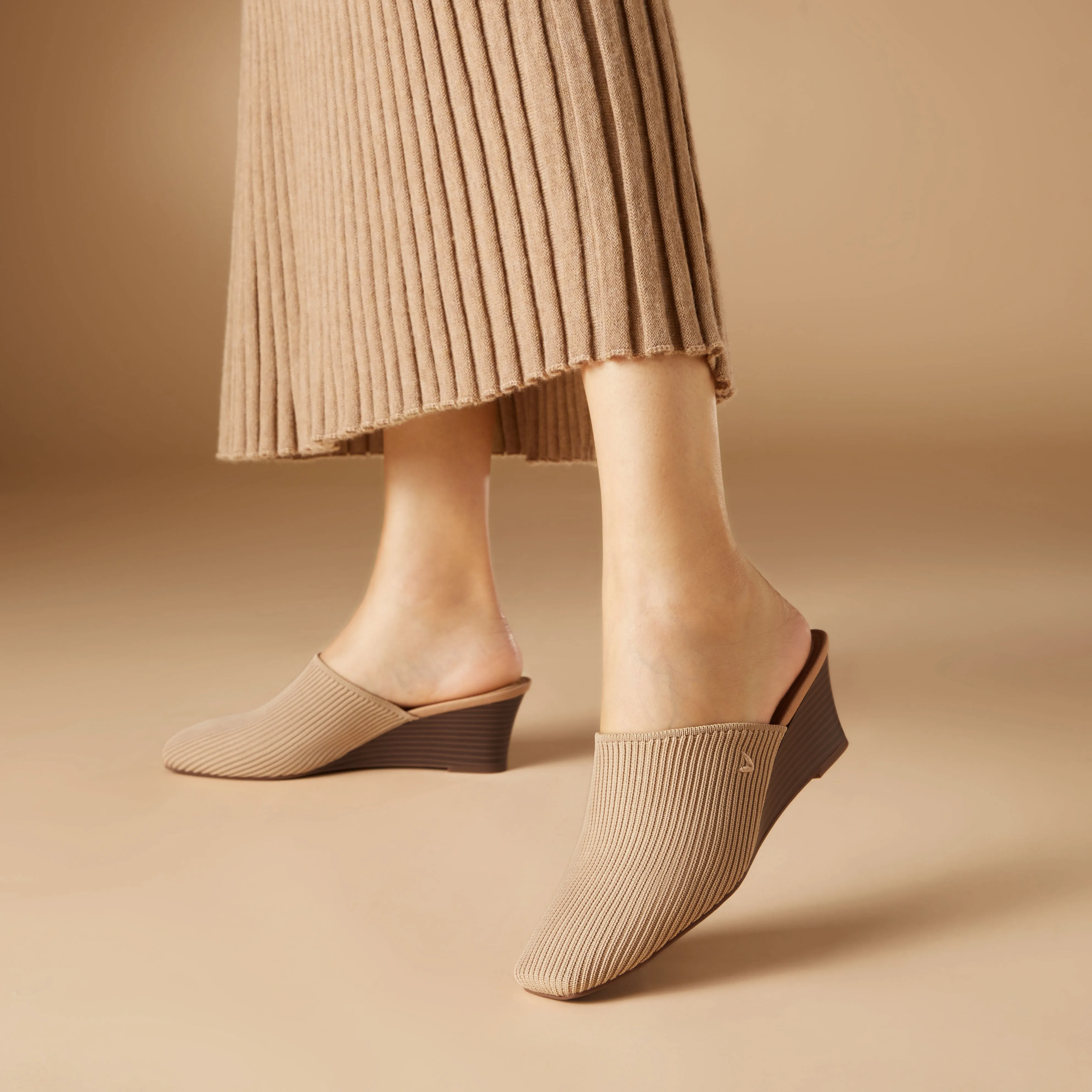   Square-Toe Wedge Mules (Margot Wedge Mules)