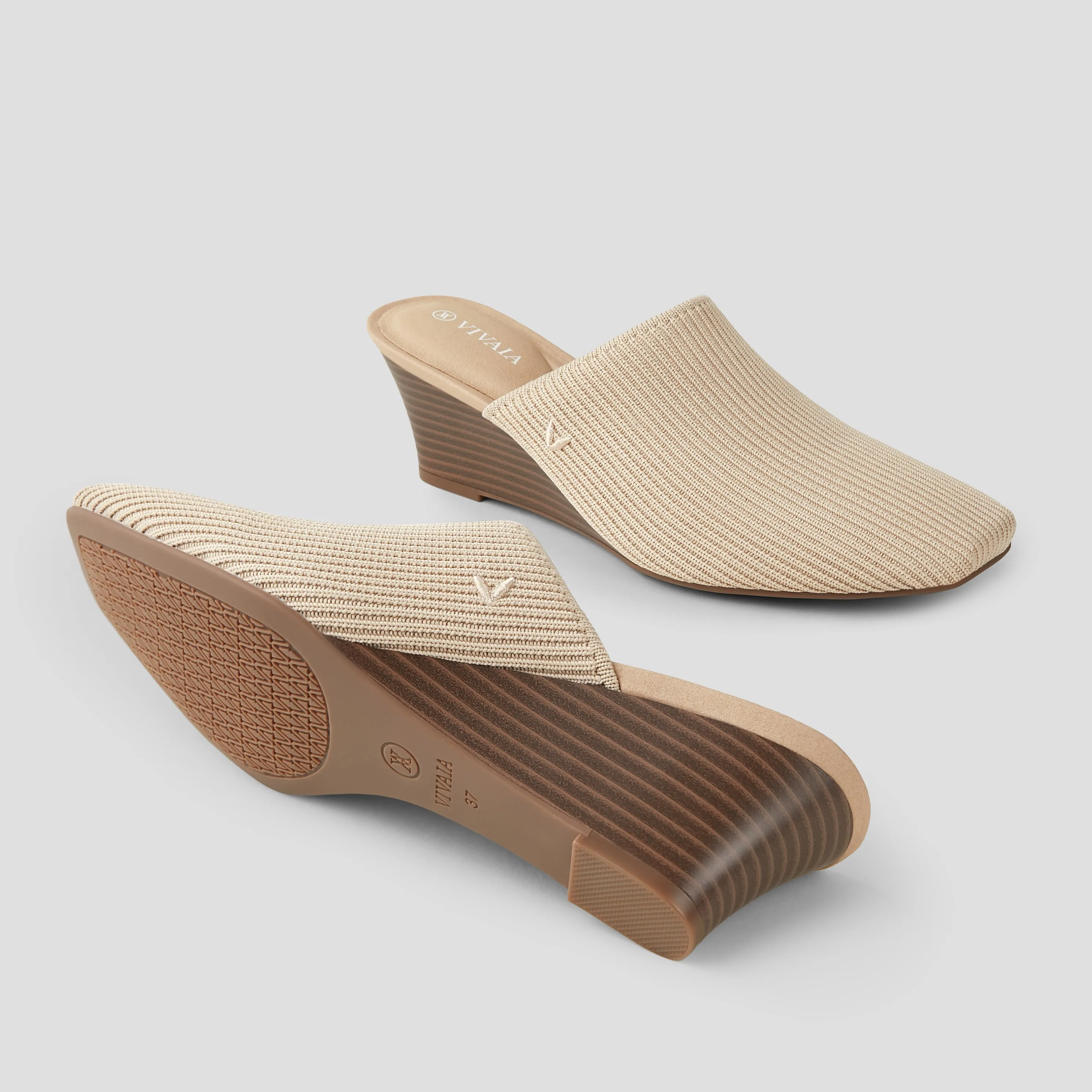   Square-Toe Wedge Mules (Margot Wedge Mules)