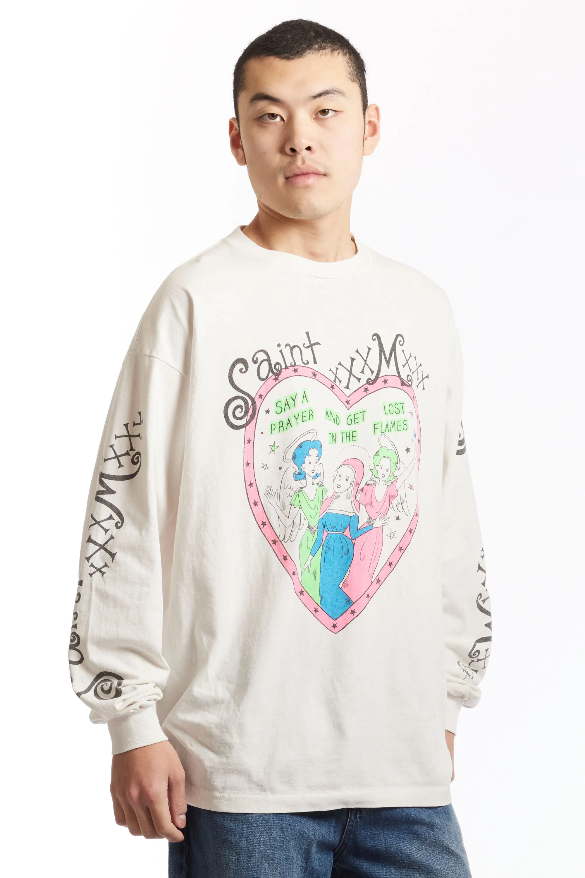 ST MXXXXXX - PINK HEART LS TEE