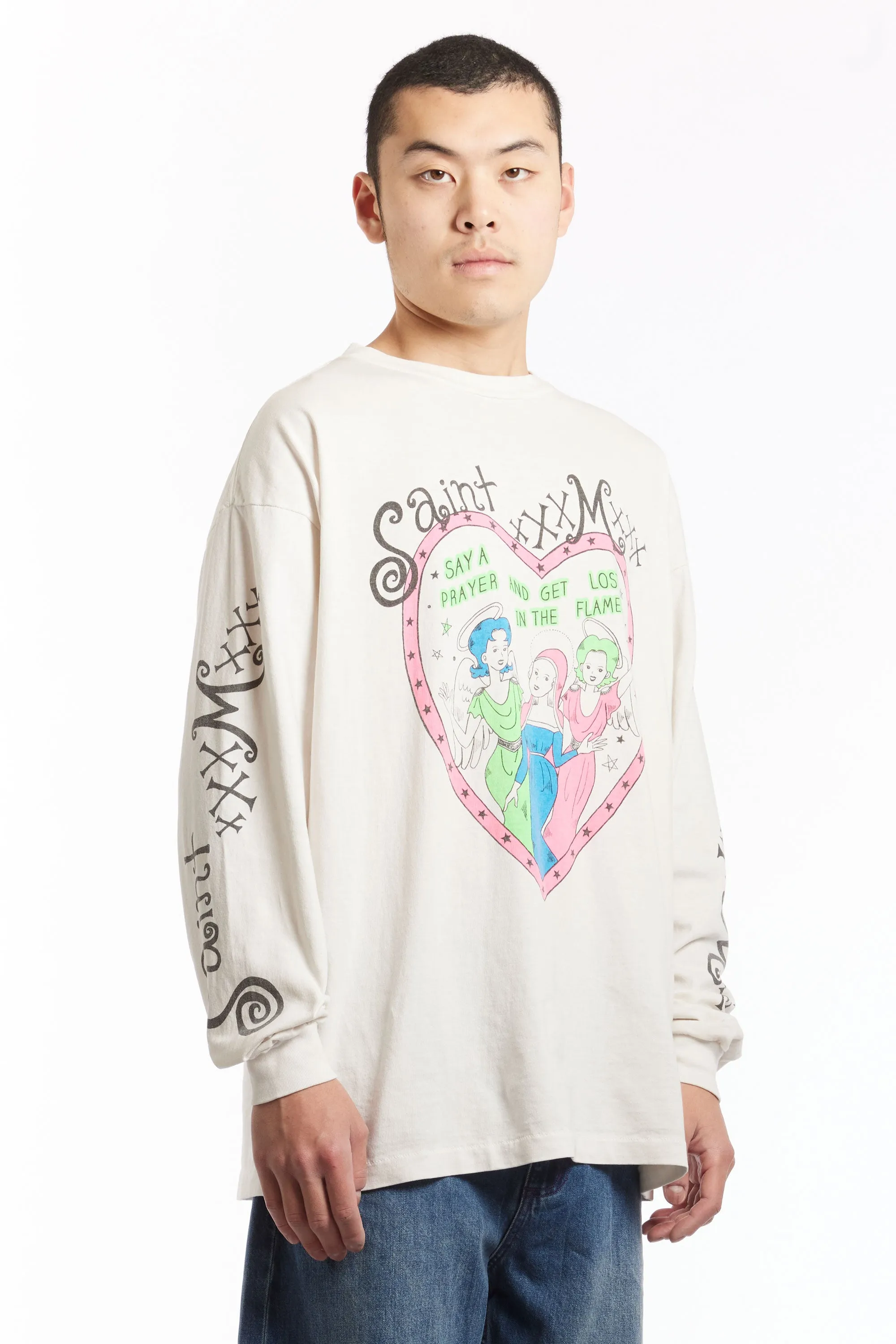 ST MXXXXXX - PINK HEART LS TEE