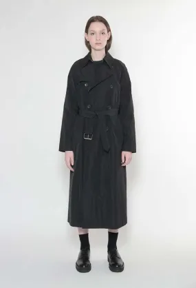 Stella Nylon Trench Coat - Black