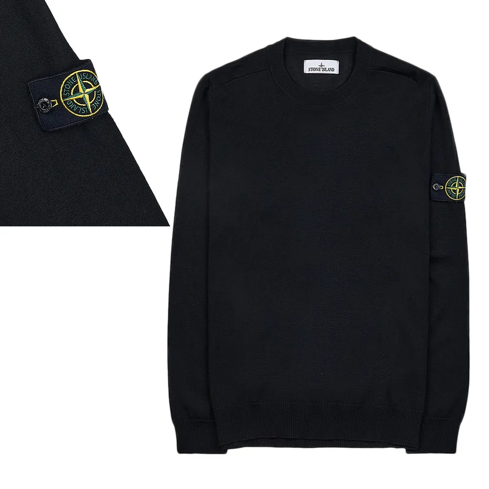 STONE ISLAND  |Unisex Street Style Long Sleeves Logo Sweaters