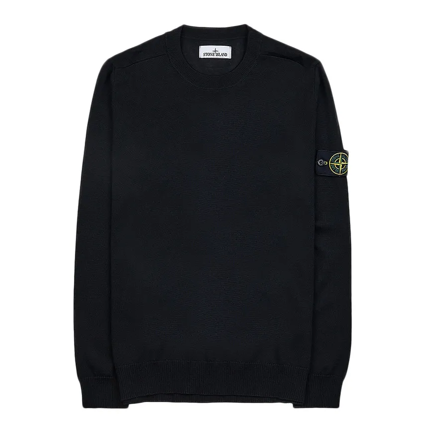 STONE ISLAND  |Unisex Street Style Long Sleeves Logo Sweaters