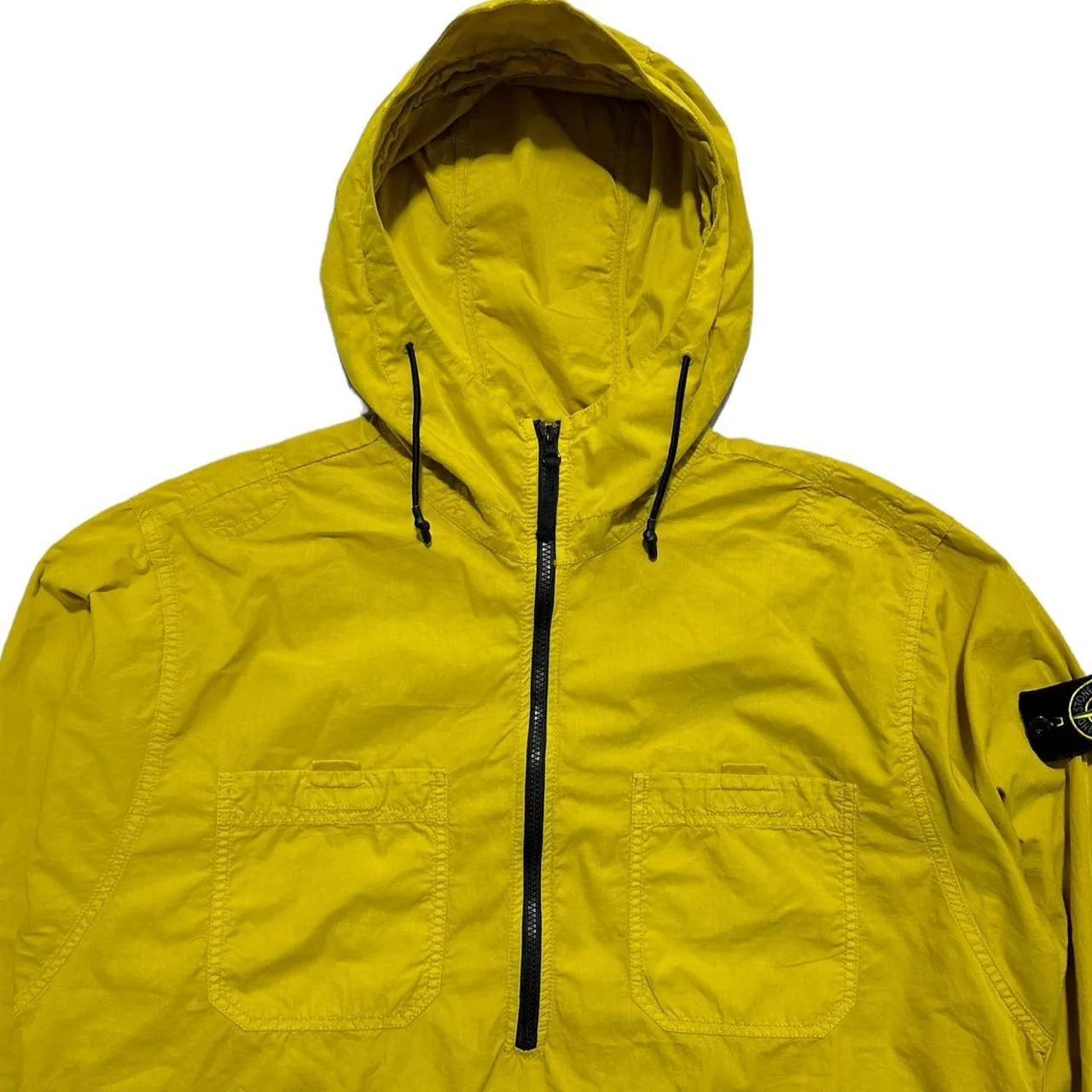 Stone Island Yellow Half Zip Smock Jacket