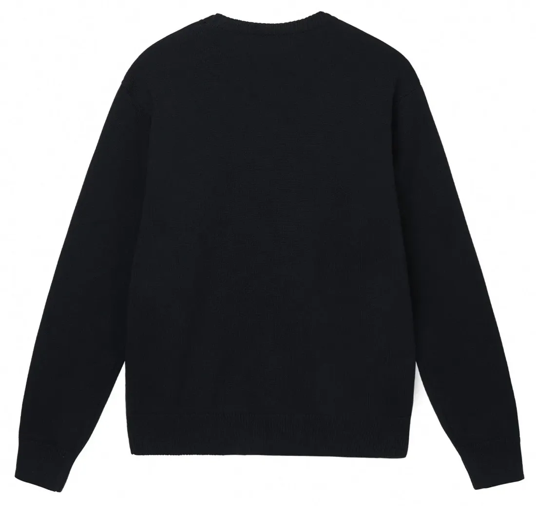 STUSSY  |Unisex Street Style Collaboration Skater Style Sweaters