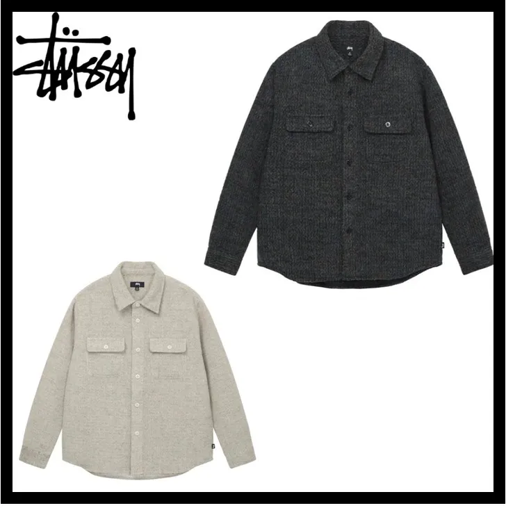 STUSSY  |Unisex Street Style Logo Skater Style Shirts