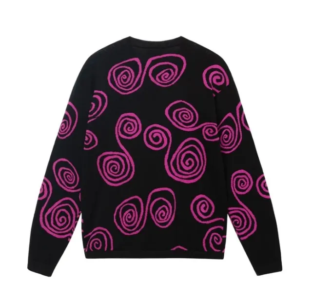 STUSSY  |Unisex Street Style Logo Skater Style Sweaters