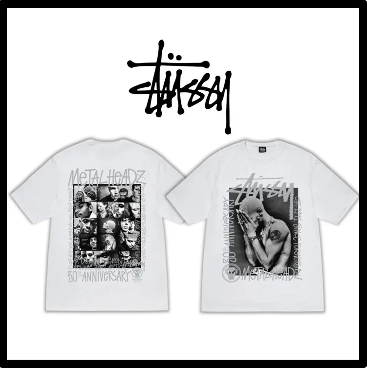 STUSSY  |Unisex Street Style Logo Skater Style T-Shirts