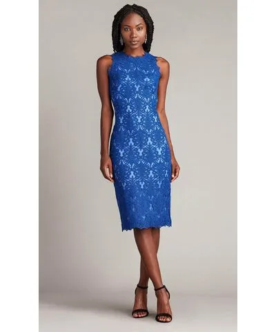 Tadashi Shoji CDY18233MX - Embroidered Sheath Cocktail Dress