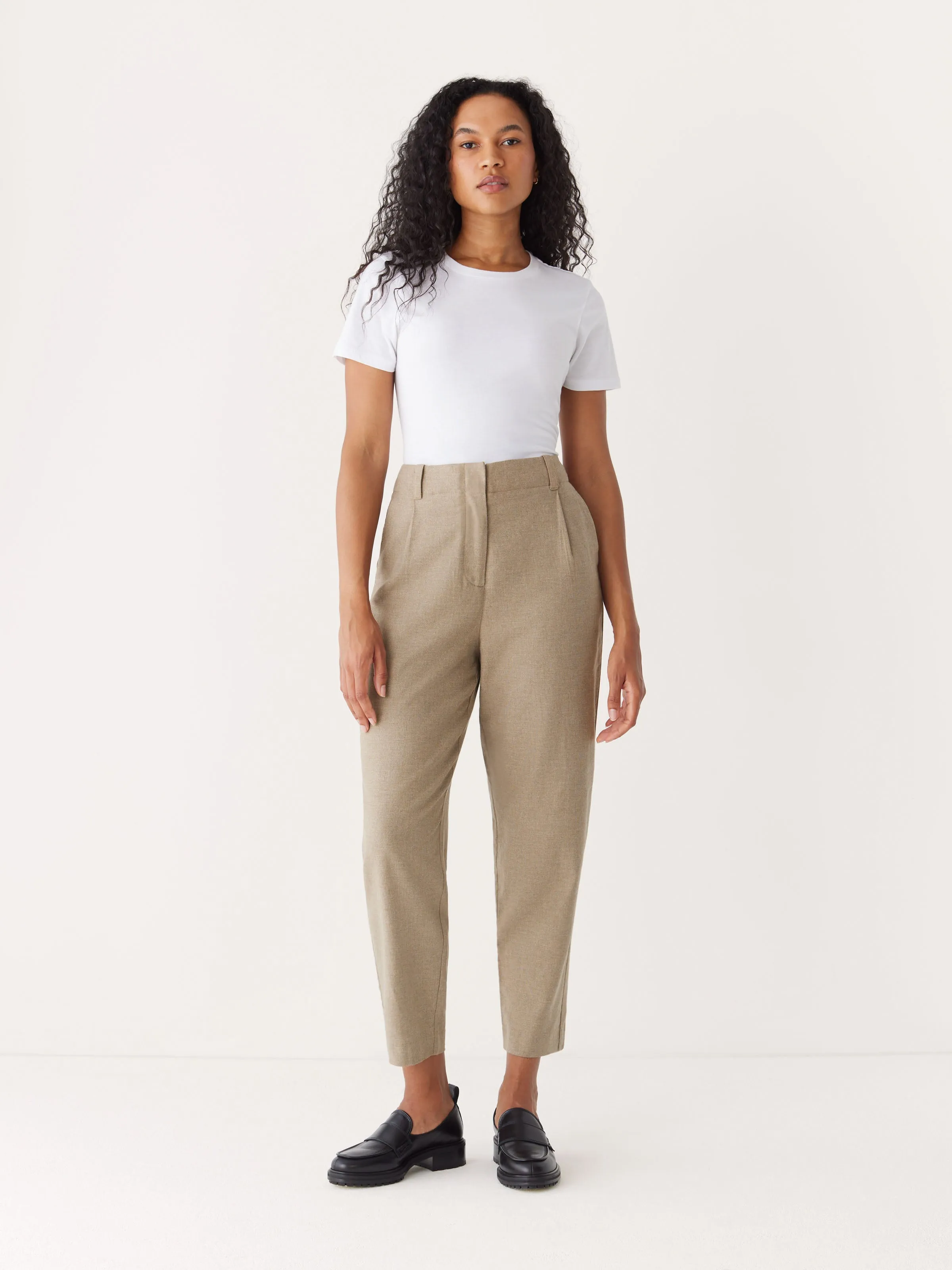 The Amelia Balloon Pant in Light Brown