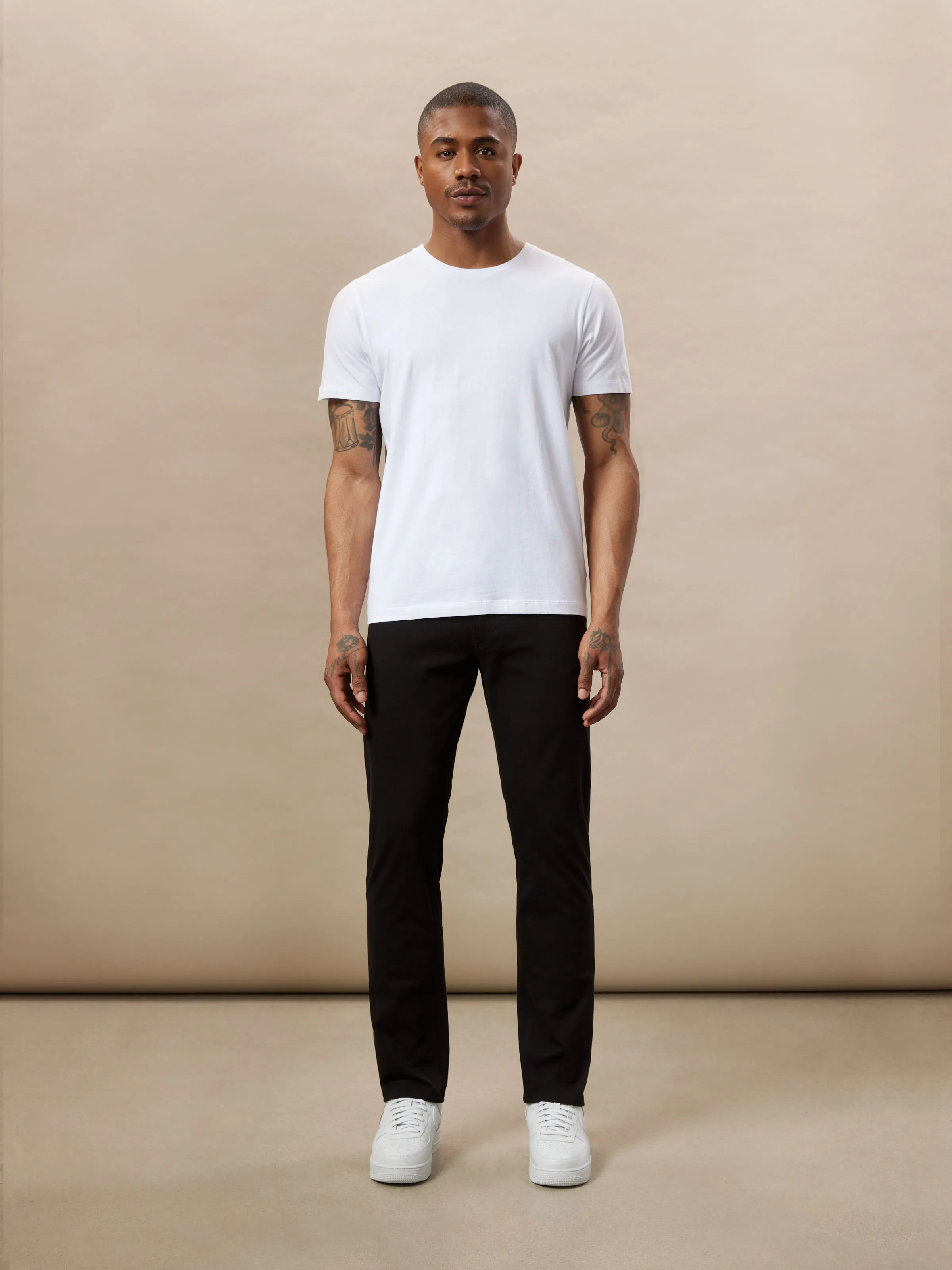 The Brunswick Slim Flex Pant in Black