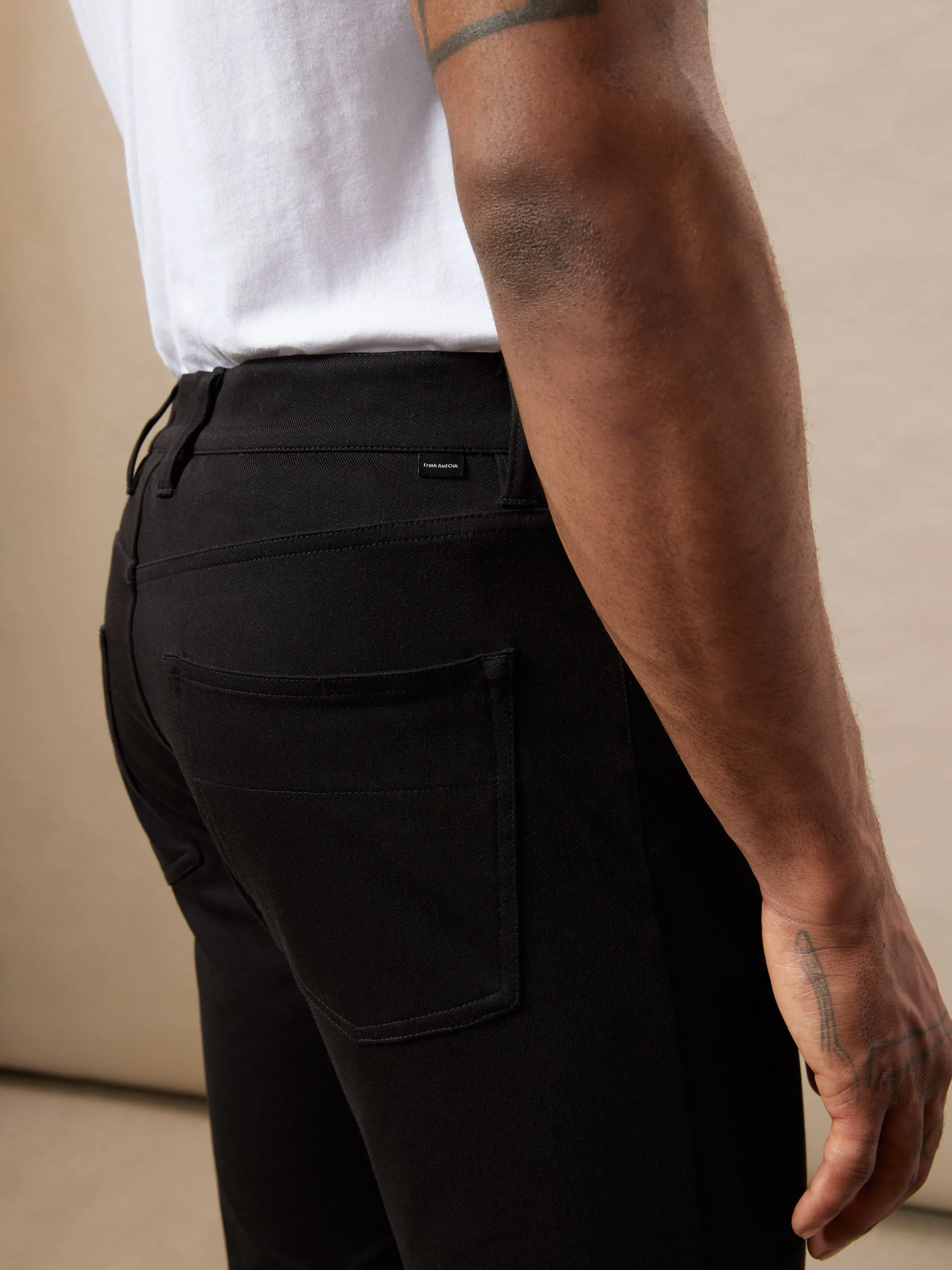 The Brunswick Slim Flex Pant in Black