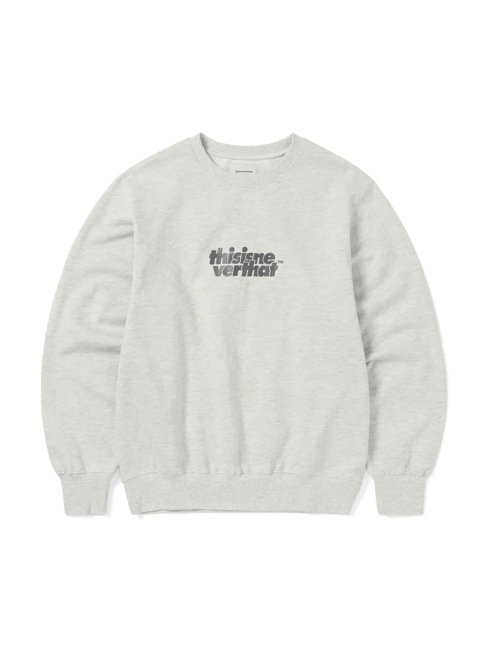 thisisneverthat  |Unisex Street Style Plain Cotton Logo Sweaters