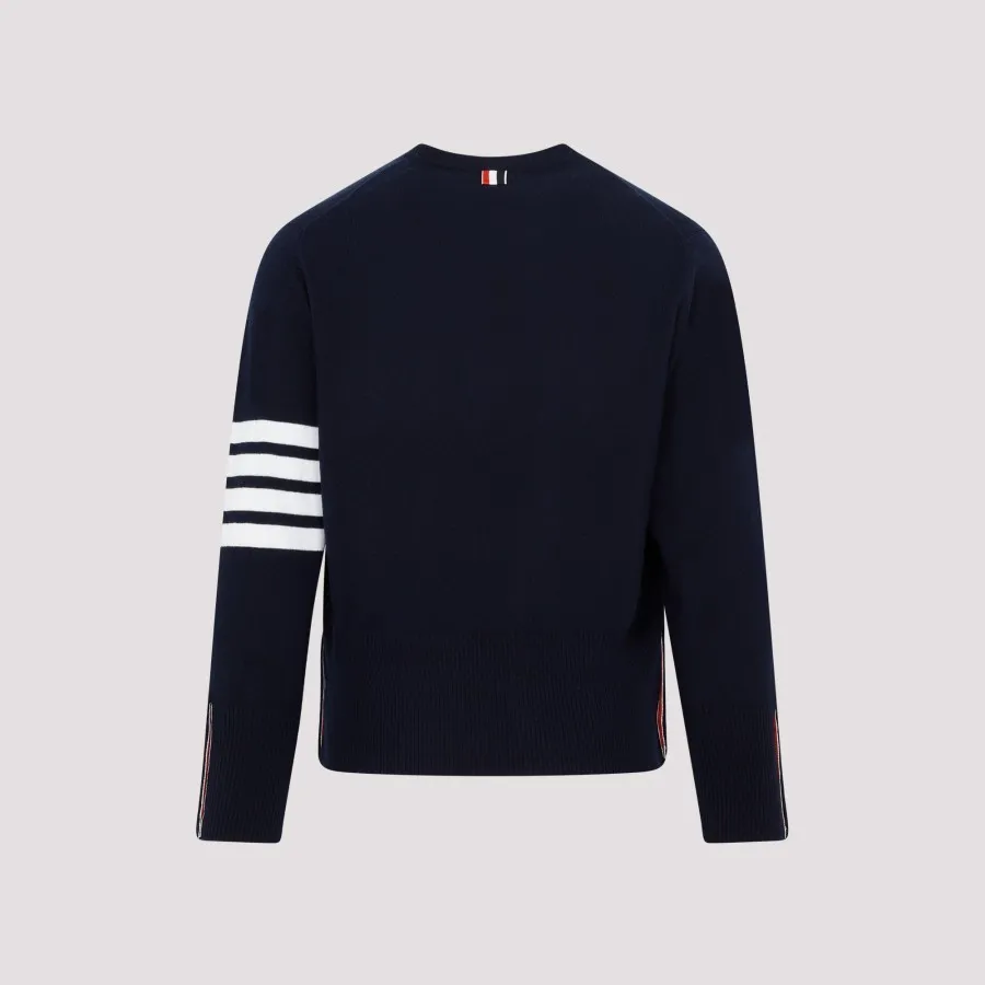 THOM BROWNE  |Unisex Street Style Plain Logo Designers Sweaters