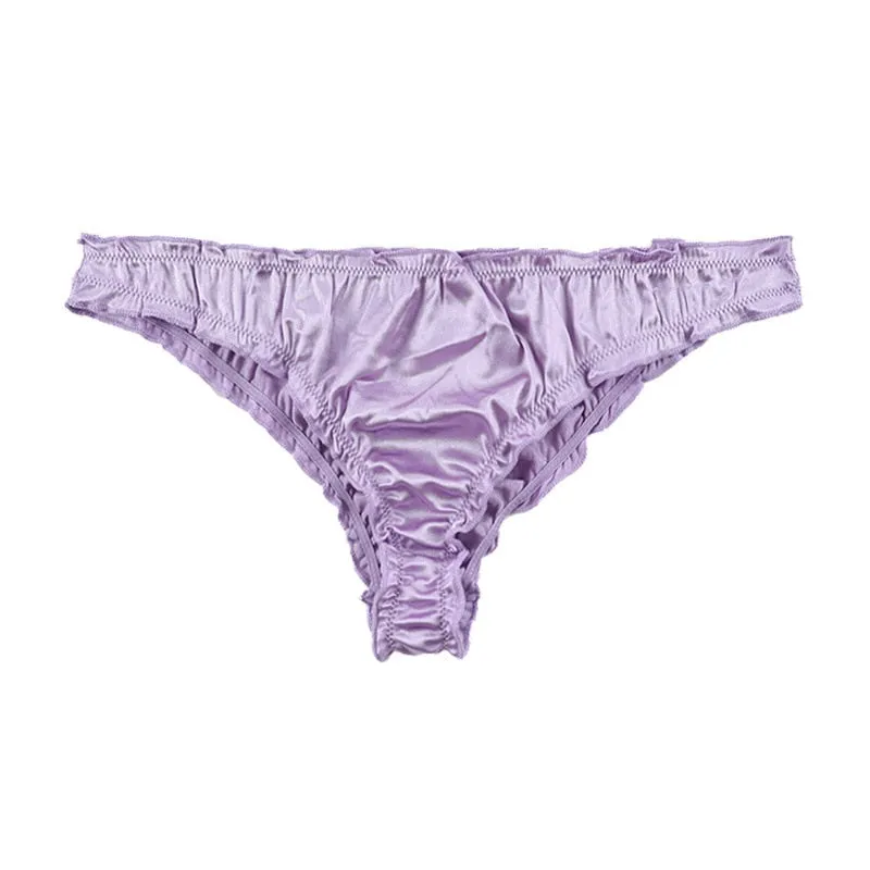 Underwear Low Waist Spot Sexy Soft Comfortable Super Elastic Satin Panties