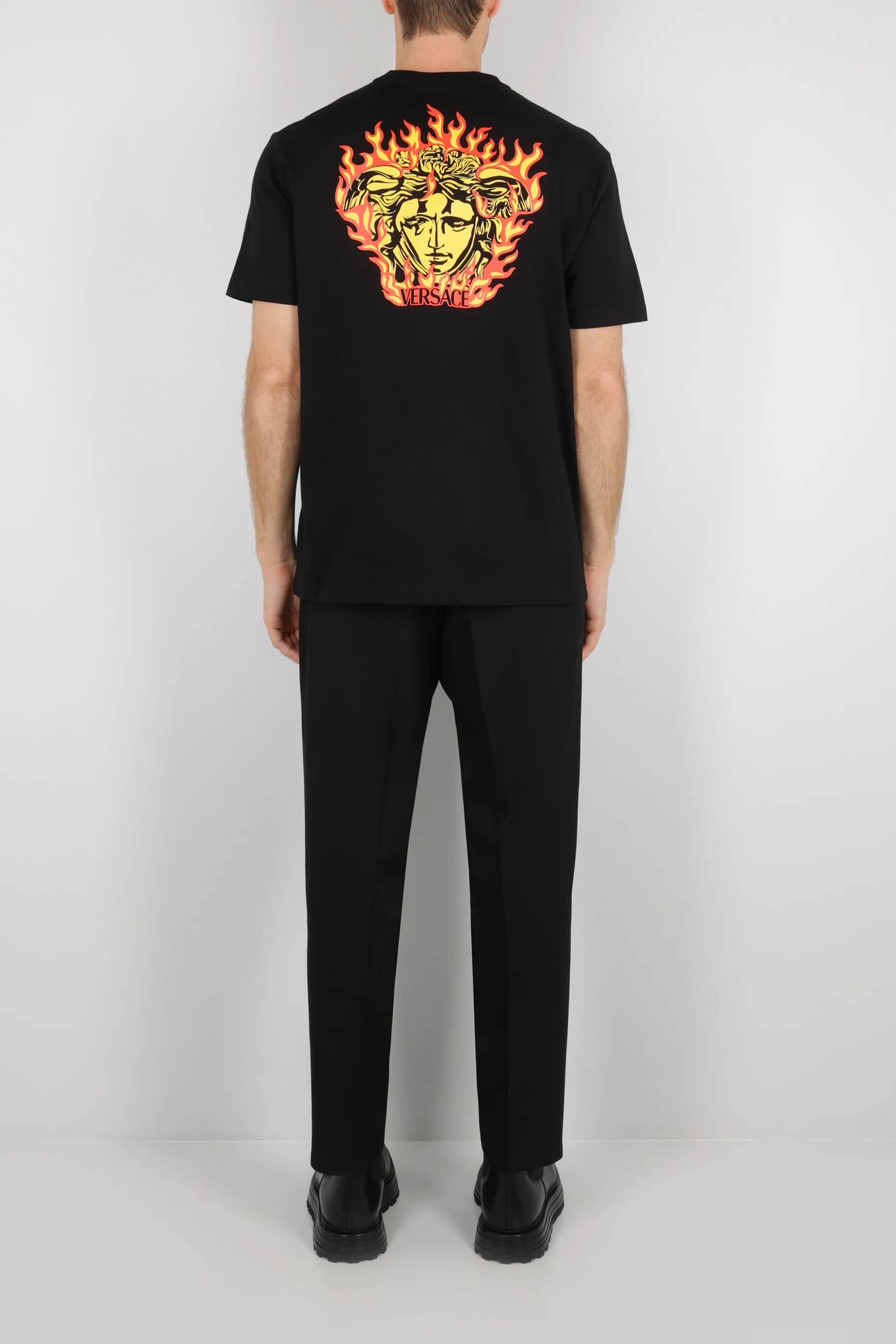 VERSACE  |Plain Short Sleeves Logo Luxury T-Shirts