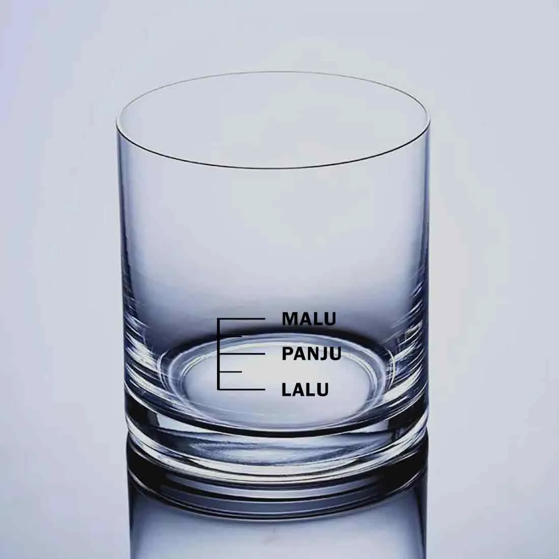 Whiskey Glass With Measurement for Drinking Bar Glasses - MALU PUNJU LALU