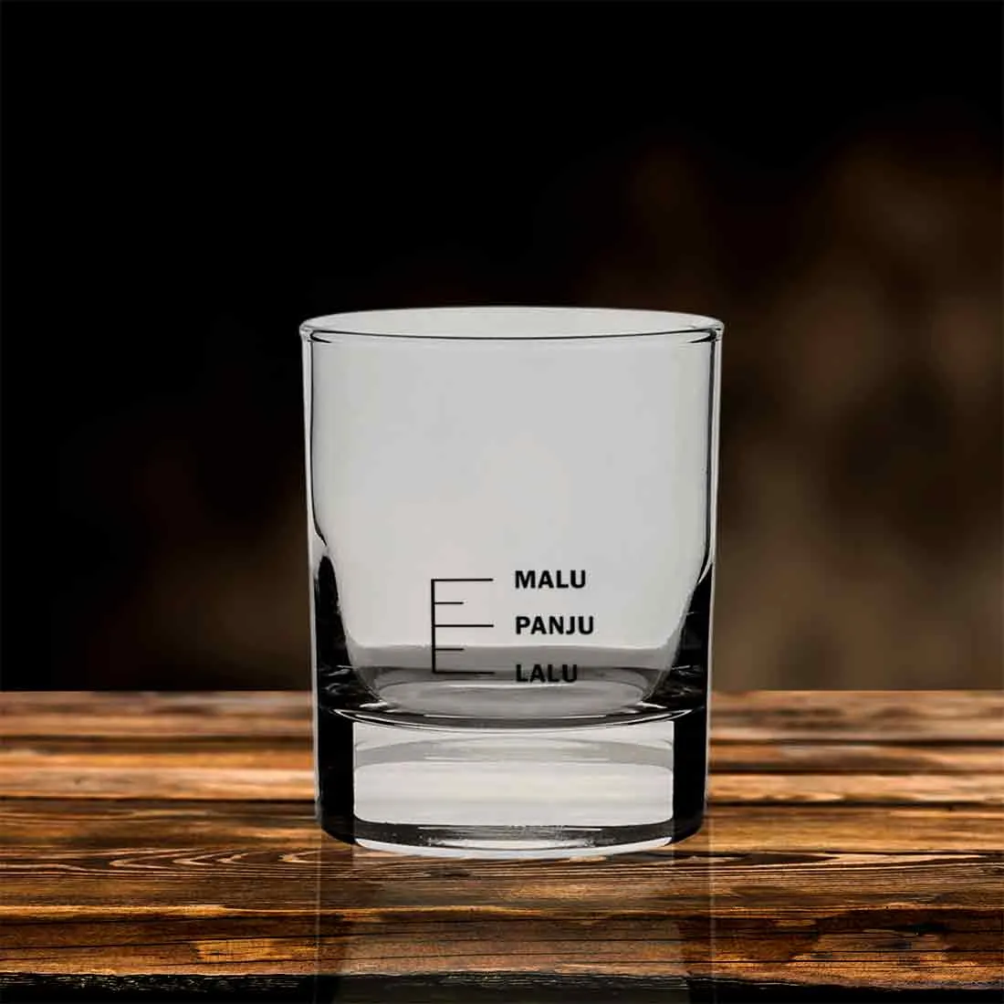 Whiskey Glass With Measurement for Drinking Bar Glasses - MALU PUNJU LALU