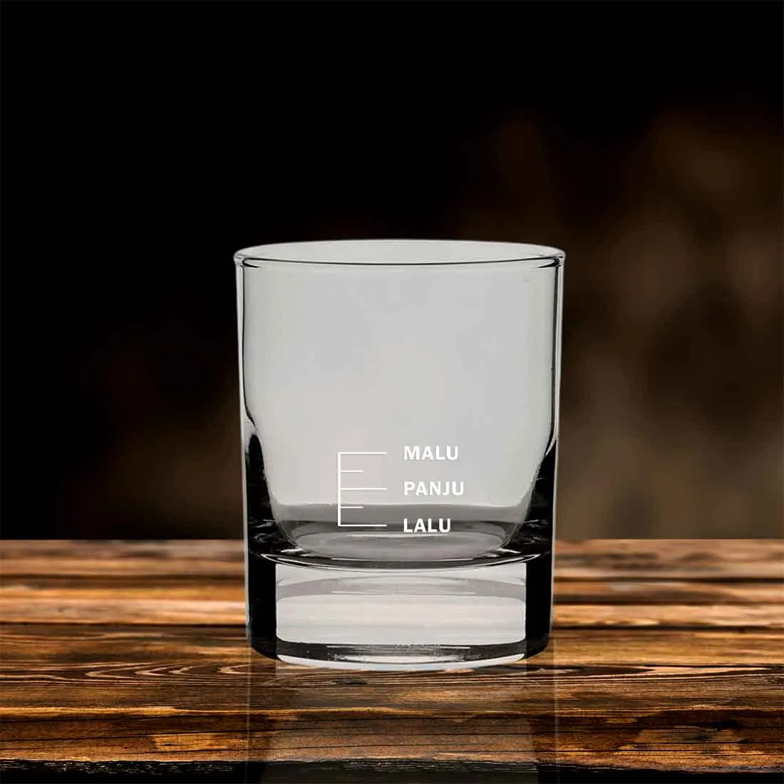 Whiskey Glass With Measurement for Drinking Bar Glasses - MALU PUNJU LALU