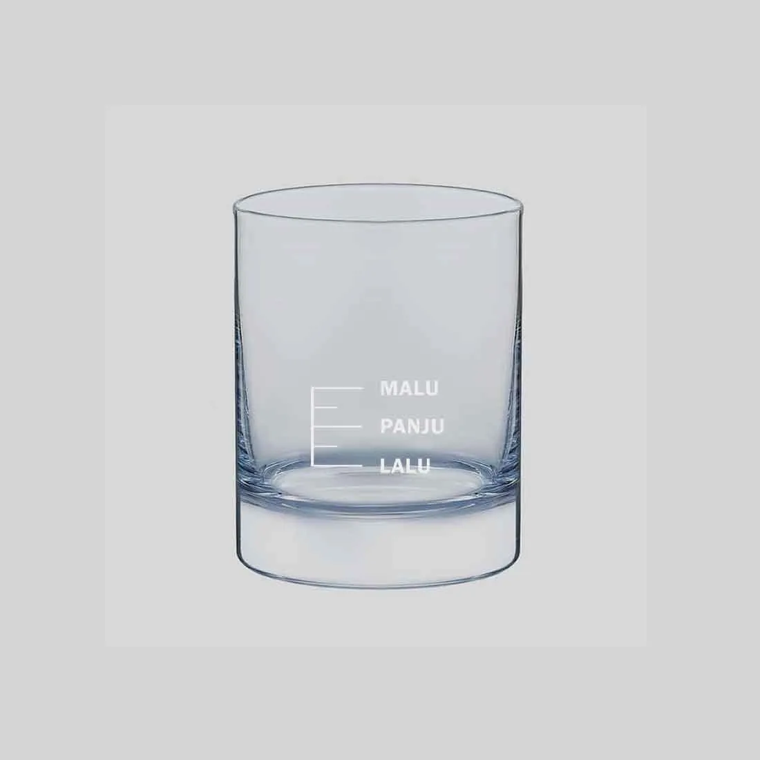 Whiskey Glass With Measurement for Drinking Bar Glasses - MALU PUNJU LALU