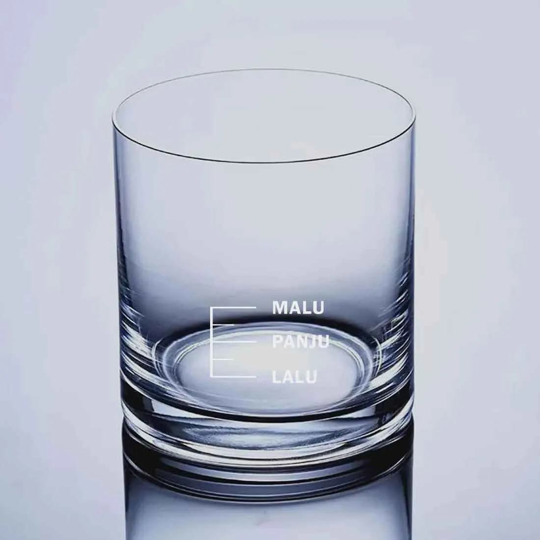 Whiskey Glass With Measurement for Drinking Bar Glasses - MALU PUNJU LALU