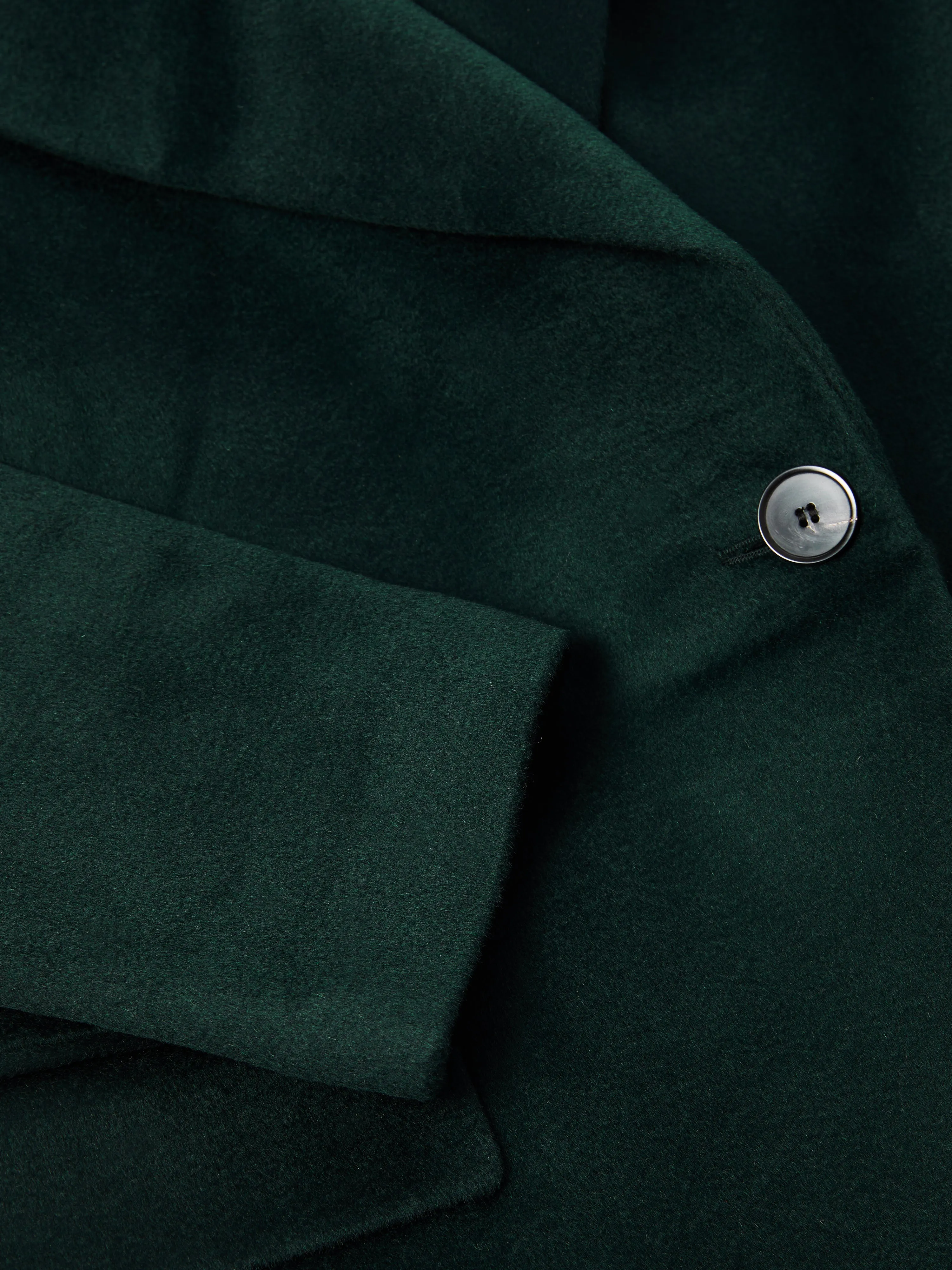 Wool Maxi City Coat | Green