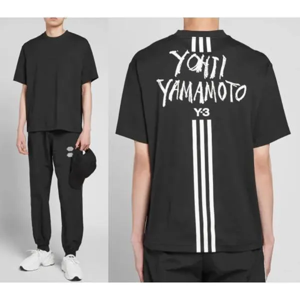 Y-3  |Unisex Street Style Cotton Logo Designers T-Shirts